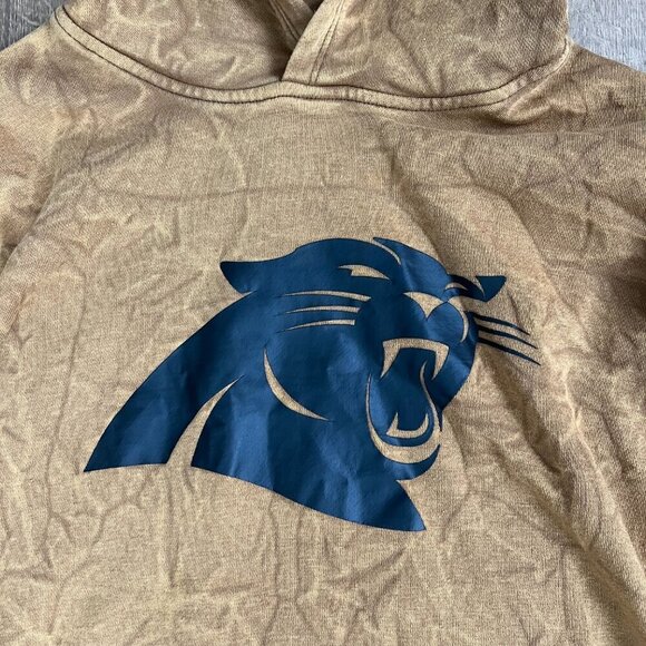 Nike NFL Carolina Panthers Salute to Service 2023 Sideline Brown Hoodie Sz M - Picture 4 of 8